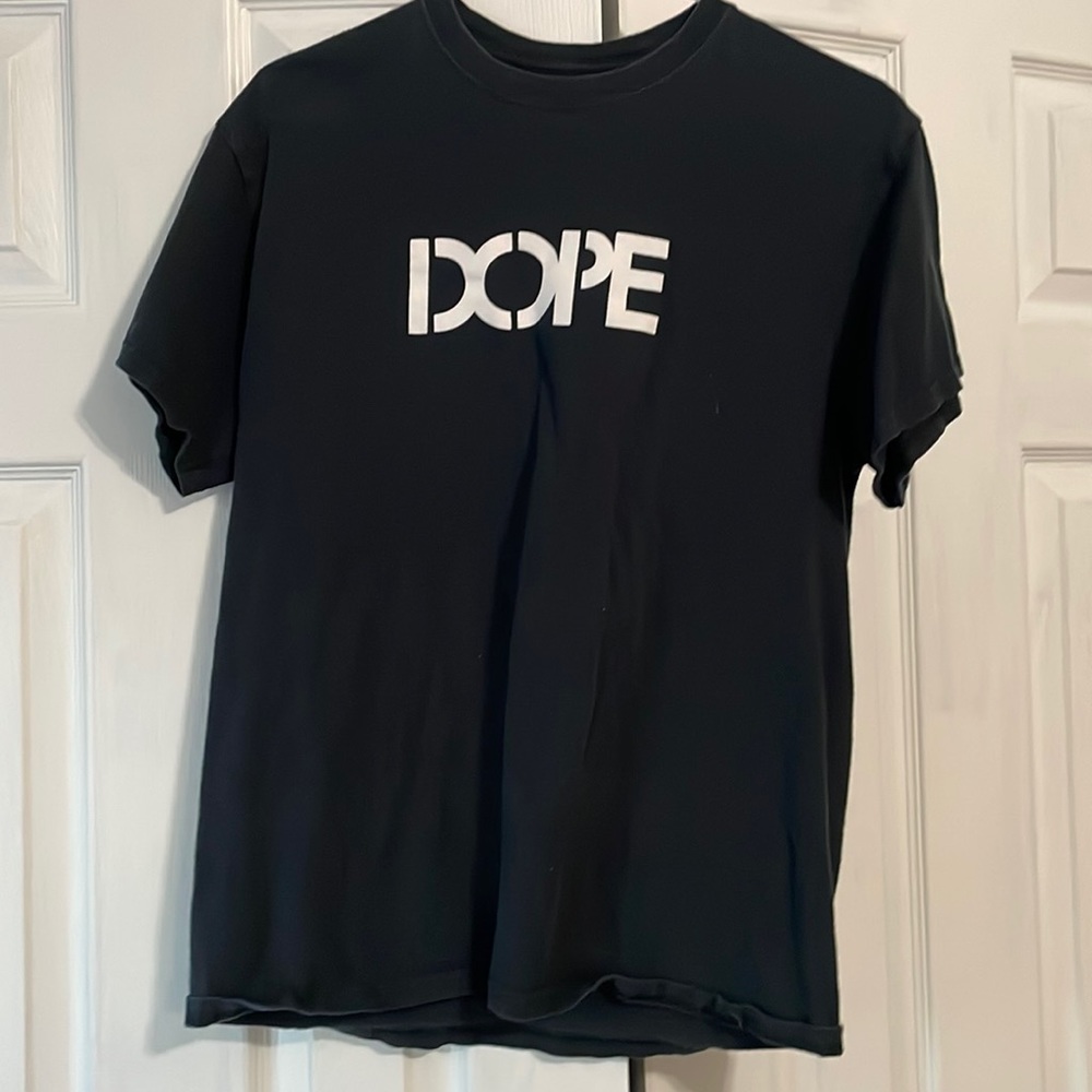 Black DOPE T-Shirt, size medium. Vintage, good condition